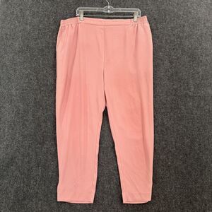 Anthropologie Essential Pull-On Trouser Pants Women's XL Pink Blush Tapered